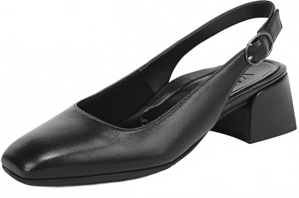 NEW VIONIC women's reyes heels in black leather